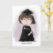 Der Graduate! Karte (Gelbe Blume)