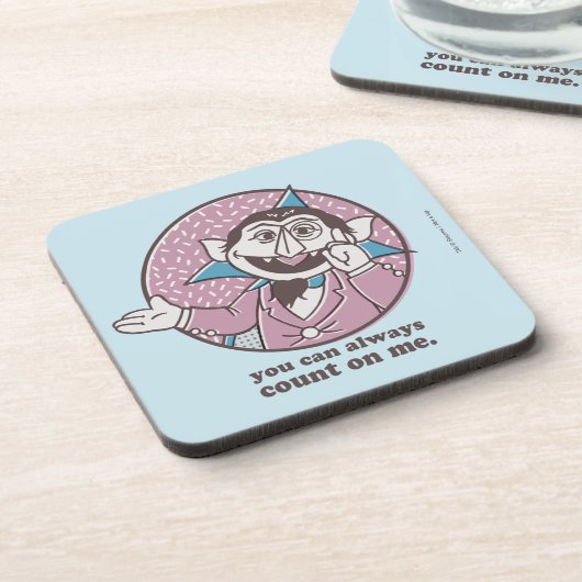 Der Graf | Sie können immer auf mich zählen Getränkeuntersetzer (Linke Seite)