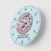 Der Graf | Sie können immer auf mich zählen Runde Wanduhr (Winkel)