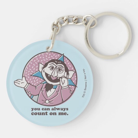 Der Graf | Sie können immer auf mich zählen Schlüsselanhänger (Rückseite)