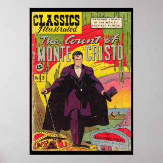 Der Graf von Monte Cristo Alexandre Dumas Comic Bo Poster