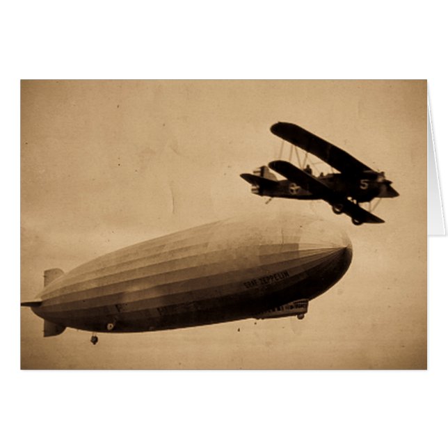 Der Graf Zeppelin Approaching New York City 1928 (Vorderseite (Horizontal))