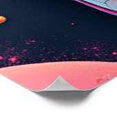 Der Graffiti-Astronaut Poster (Ecke)