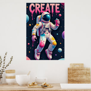 Der Graffiti-Astronaut Poster