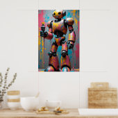 Der Graffiti-Bot Poster (Küche)