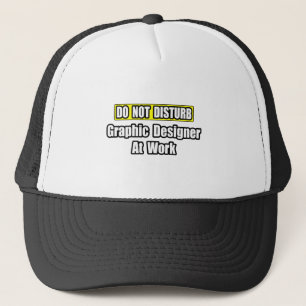 Der Grafikdesigner darf nicht gestört werden. Truckerkappe