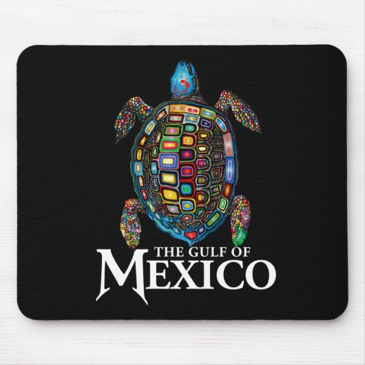 Der Grafische Meeresschildkrötengolf Mexikos vergi Mousepad (Vorne)