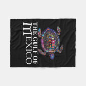 Der Grafische Meerschildkrötengolf Mexikos vergess Fleecedecke (Vorderseite (Horizontal))