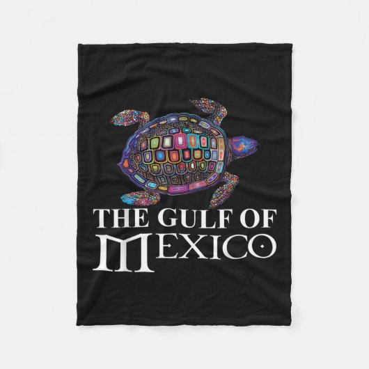 Der Grafische Meerschildkrötengolf Mexikos vergess Fleecedecke (Vorderseite)
