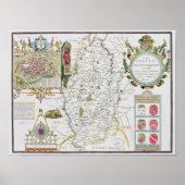 Der Grafschaft Nottingham, eingraviert von Jodocus Poster (Vorne)