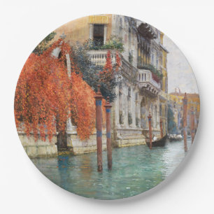 Der Grand Canal in Venedig (von Vincenzo Caprile) Pappteller