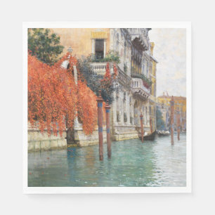 Der Grand Canal in Venedig (von Vincenzo Caprile) Serviette