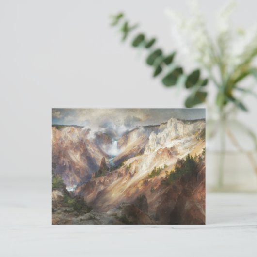 Der Grand Canyon des Yellowstone, Thomas Moran Postkarte (Stehend Vorderseite)