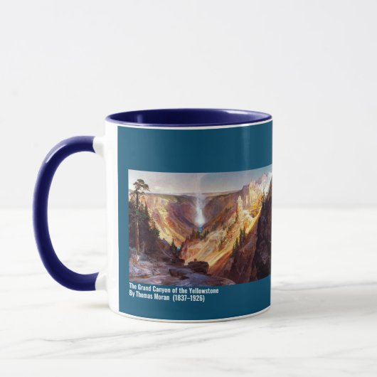 Der Grand Canyon des Yellowstone - Thomas Moran Tasse (Links)