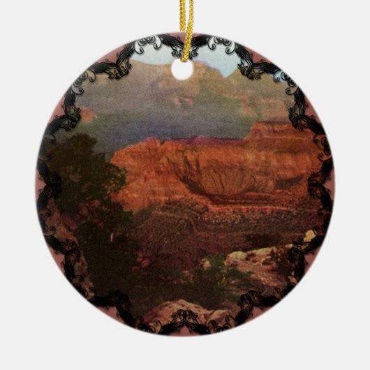 Der Grand Canyon mit Vintagen Ornamenten Keramik Ornament (Vorne)