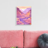 Der Grand Canyon | Nationalpark Wasserfarbe Leinwanddruck (Insitu (Wohnzimmer))