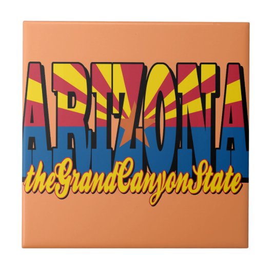 Der Grand Canyon-Staat Fliese (Vorderseite)