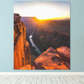 Der Grand Canyon Sunrise Wall Art Leinwanddruck (Insitu (Holzboden))