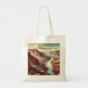 Der Grand Canyon & Zitat Tragetasche