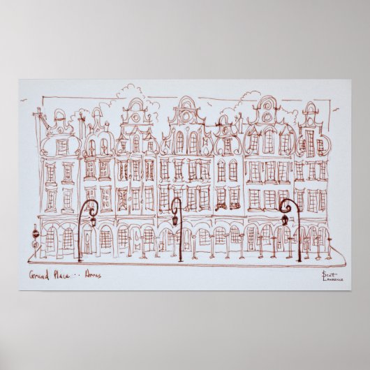 Der Grand Place | Arras, Frankreich Poster (Vorne)