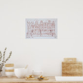Der Grand Place | Arras, Frankreich Poster (Küche)