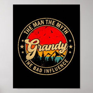 Der Grandy-Mythos Schlechter Einfluss Vintage Poster