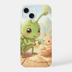 Der Grashüpfer und das Nektarkunstwerk.1 iPhone 15 Hülle