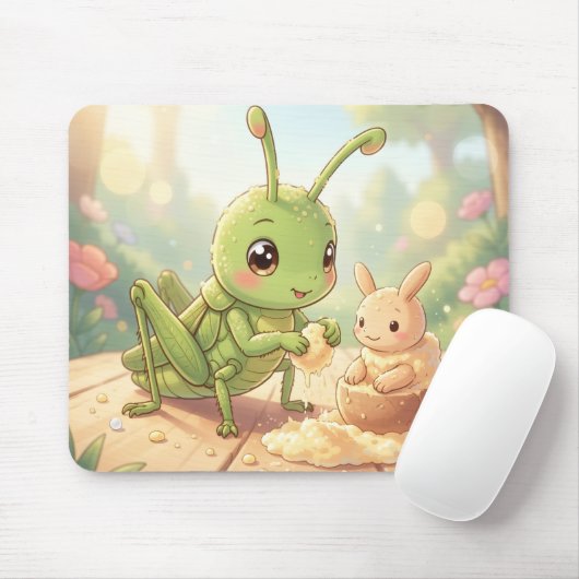 Der Grashüpfer und das Nektarkunstwerk.1 Mousepad (Mit Mouse)