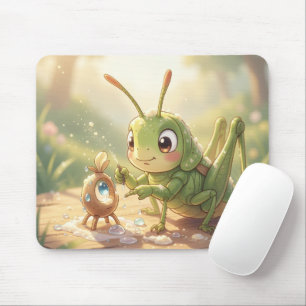 Der Grashüpfer und das Nektarkunstwerk.2 Mousepad