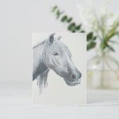 Der graue Blick Postkarte (Stehend Vorderseite)