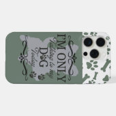 Der graue Dog Case-Mate iPhone Case Hülle (Rückseite (Horizontal))