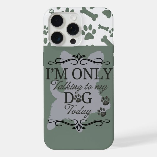 Der graue Dog Case-Mate iPhone Case Hülle (Rückseite)