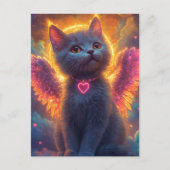 Der graue Engel Kitten Postkarte (Vorderseite)