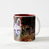 DER GRAUE FUCHS IM HERBST ZWEIFARBIGE TASSE (VorderseiteRechts)