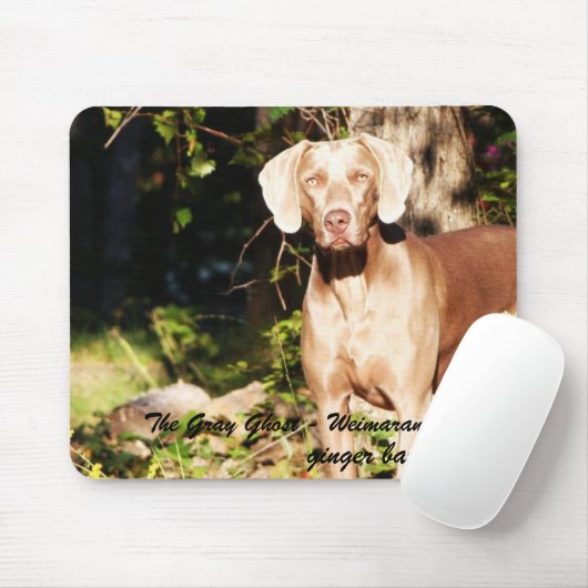 Der graue Geist - Weimaraner, Ingwer… Mousepad (Mit Mouse)
