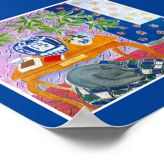 Der graue Hund Poster (Ecke)