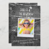 Der graue Pop Sand ist die neue Schneeballkarte (Vorne/Hinten)