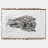 Der graue Schwarze Wolf im Schnee , der wilde Wint Decke (Vorderseite)