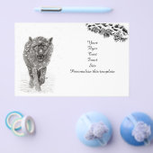 Der graue Schwarze Wolf im Schnee , der wilde Wint Flyer (Einzeln)