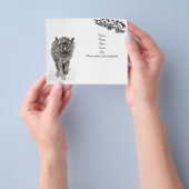 Der graue Schwarze Wolf im Schnee , der wilde Wint Flyer (Gruppe)