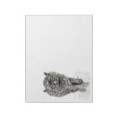 Der graue Schwarze Wolf im Schnee , der wilde Wint Notizblock (Rotiert)