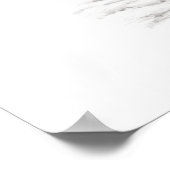 Der graue Schwarze Wolf im Schnee , der wilde Wint Poster (Ecke)