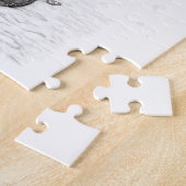 Der graue Schwarze Wolf im Schnee , der wilde Wint Puzzle (Seite)