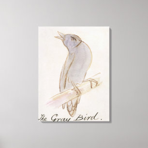 Der graue Vogel, von 'sechzehn Zeichnungen Comic Leinwanddruck