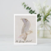 Der graue Vogel, von 'Sechzehn Zeichnungen von Com Postkarte (Stehend Vorderseite)