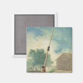 Der Greasy Pole, 1787 Magnet (Vorderseite/Rückseite)