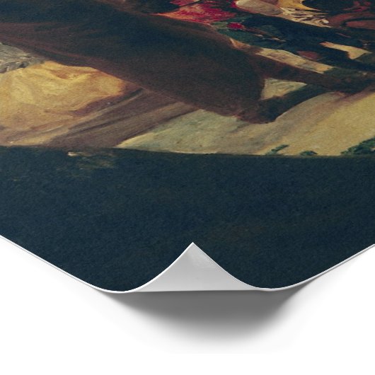 Der Greasy Pole, 1787 Poster (Ecke)