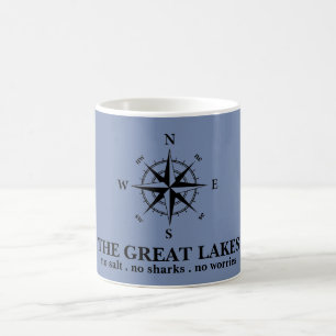 Der Great Lakes Nautical Kompass Kaffeetasse
