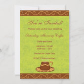 Der Green & Brown Cup - ein individuelles Kaffeeer Einladung (Rückseite)