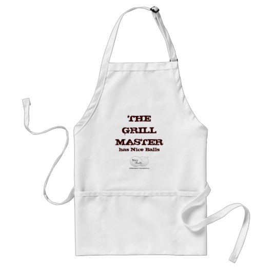 Der Grill-Meister hat Nizza Bälle Schürze (Vorne)